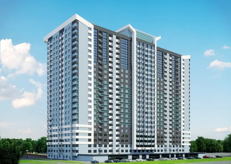 ЖК Sky City — фасад жилого комплекса