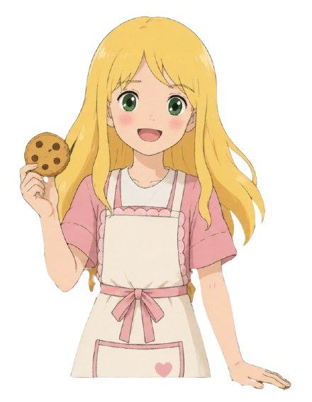 Alice with a cookie