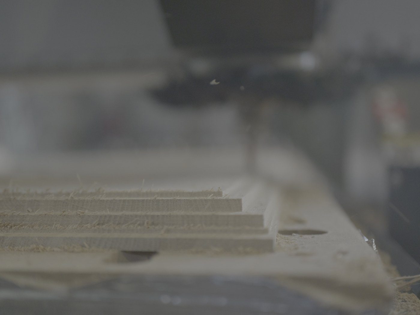 CNC milling of a plywood part