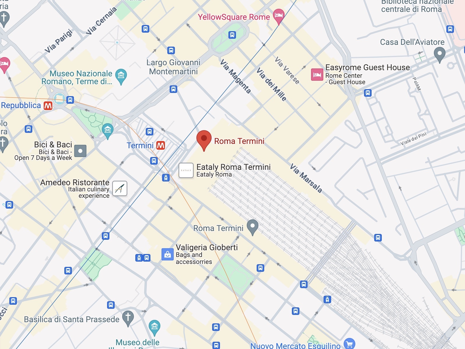 Roma Termini Train Station Italy - Roma Termini Map 