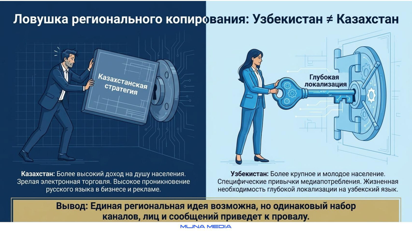 Сравнение условий выхода на рынки Узбекистана и Казахстана