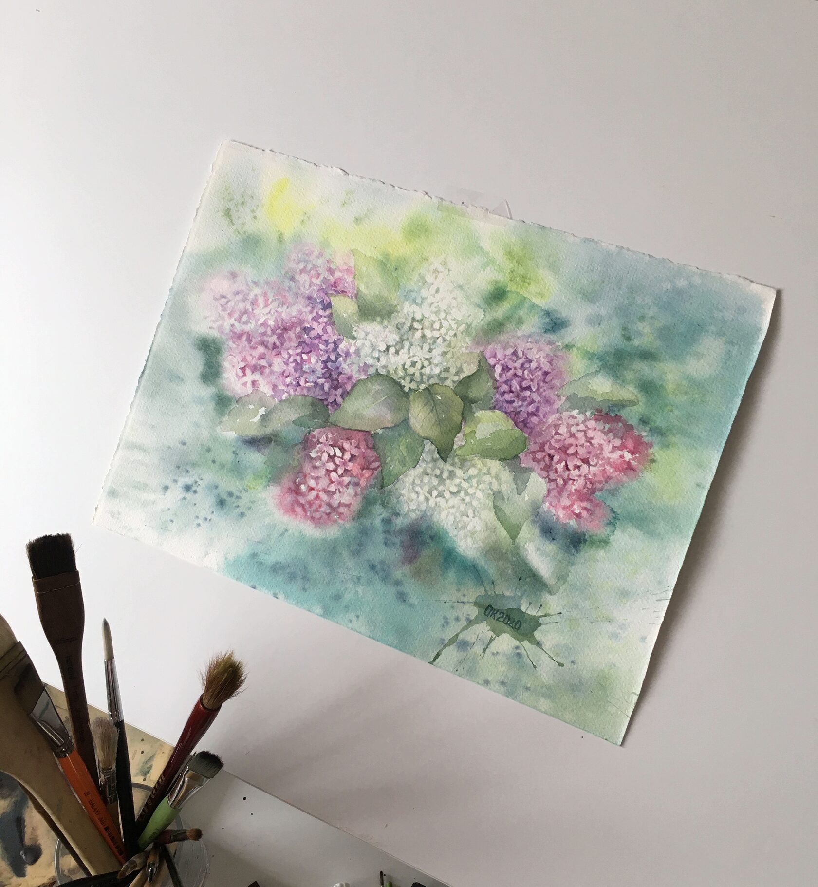 Lilac bouquet Art