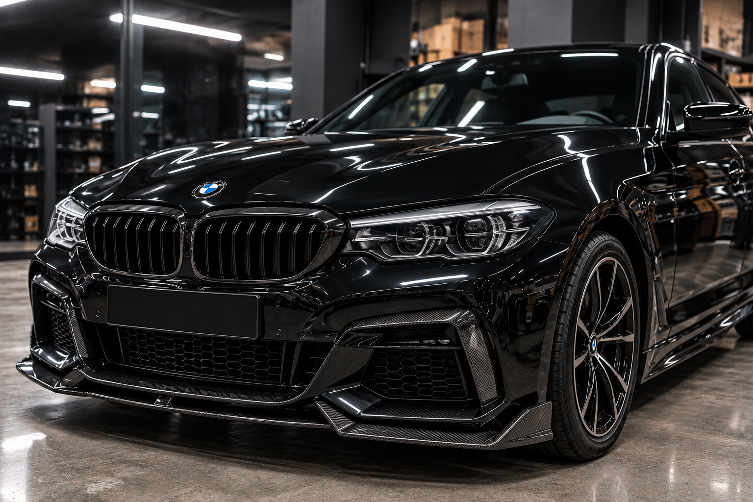 BMW po montażu sportowego pakietu stylistycznego Body Kit