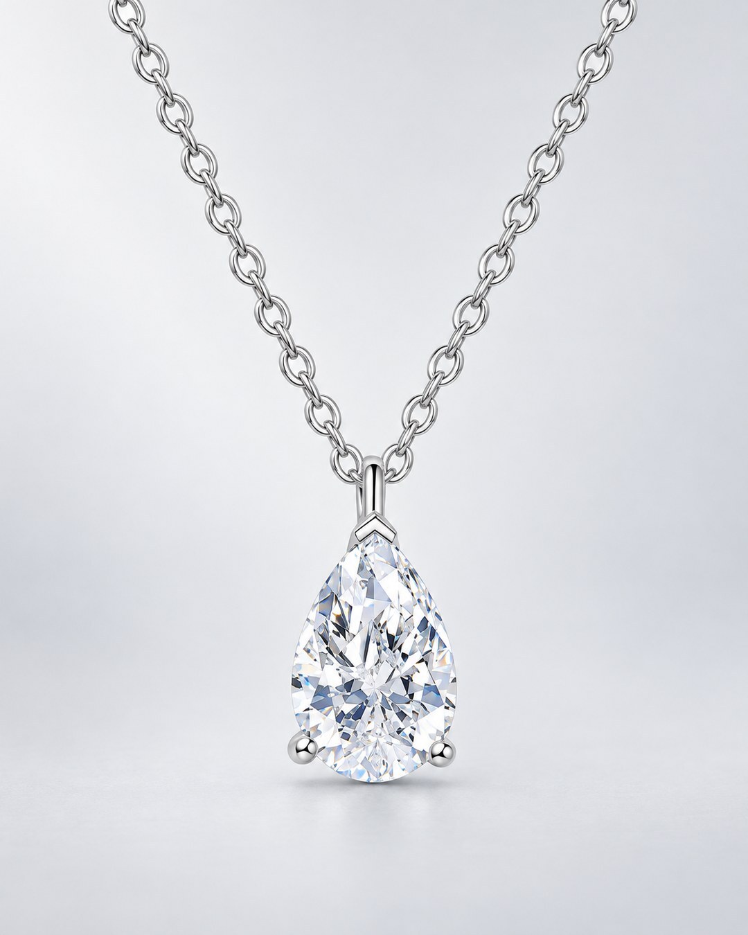 Pear Solitaire VVS1 Pendant ICED KYIV