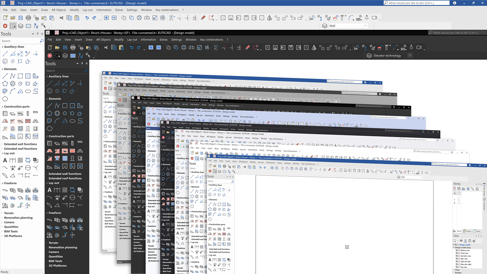 ELITECAD Architecture | Usability: New user interface
