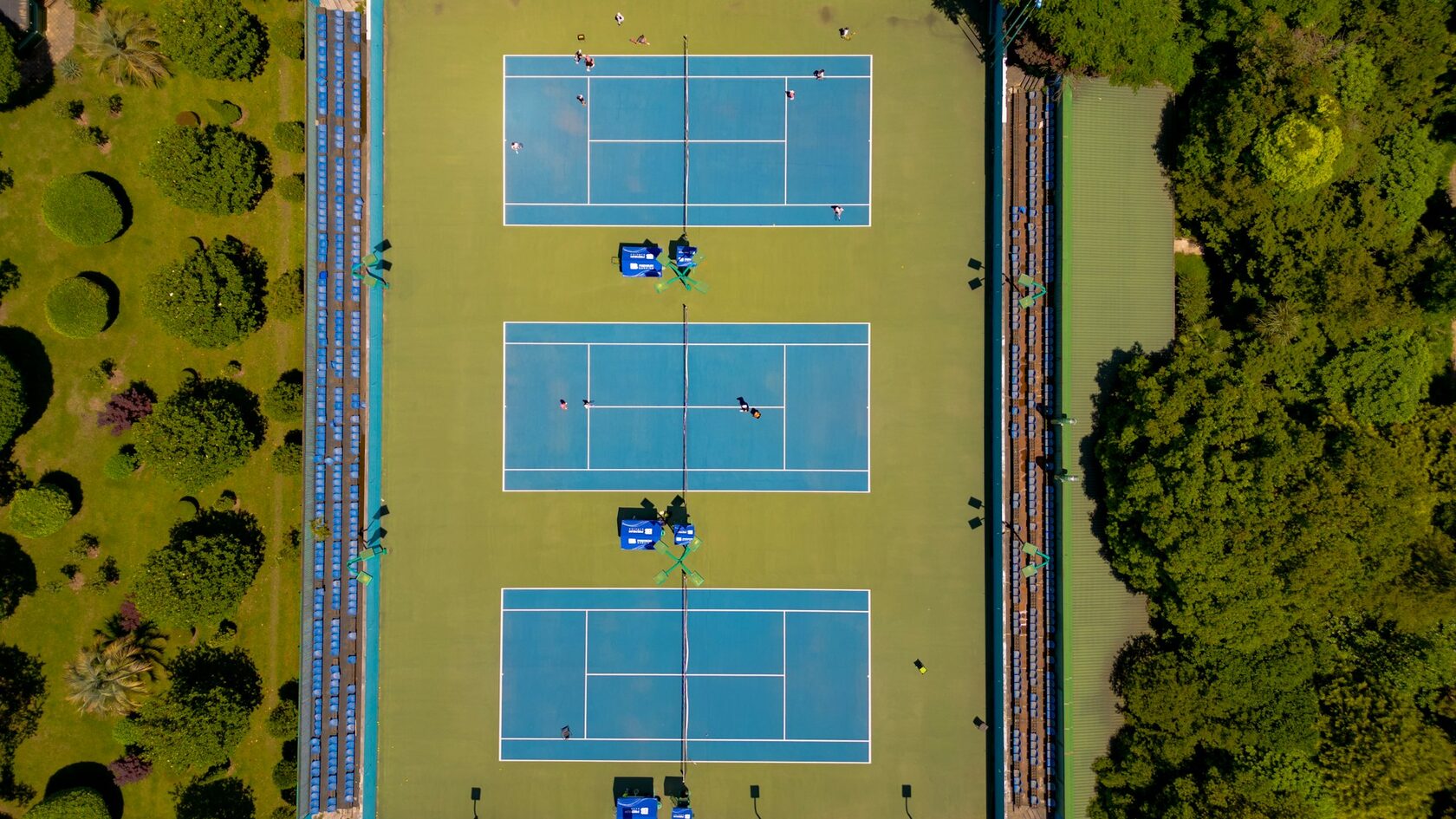 Tennis courts at Foothill College, Los Altos Hills