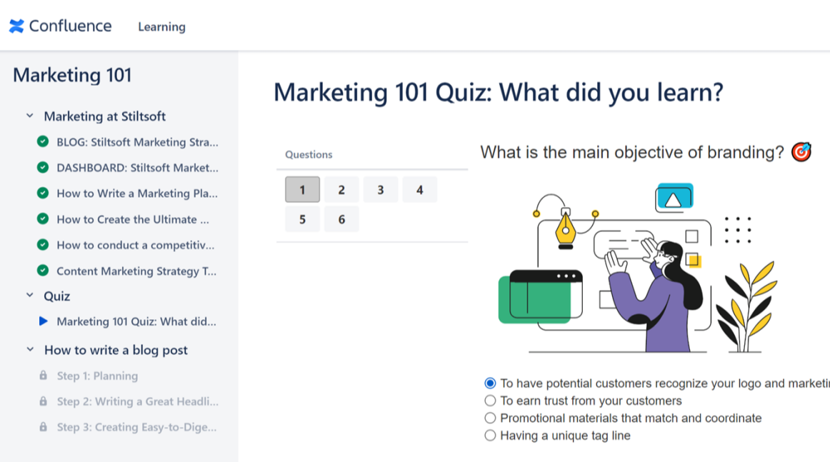 Quizzes in Confluence