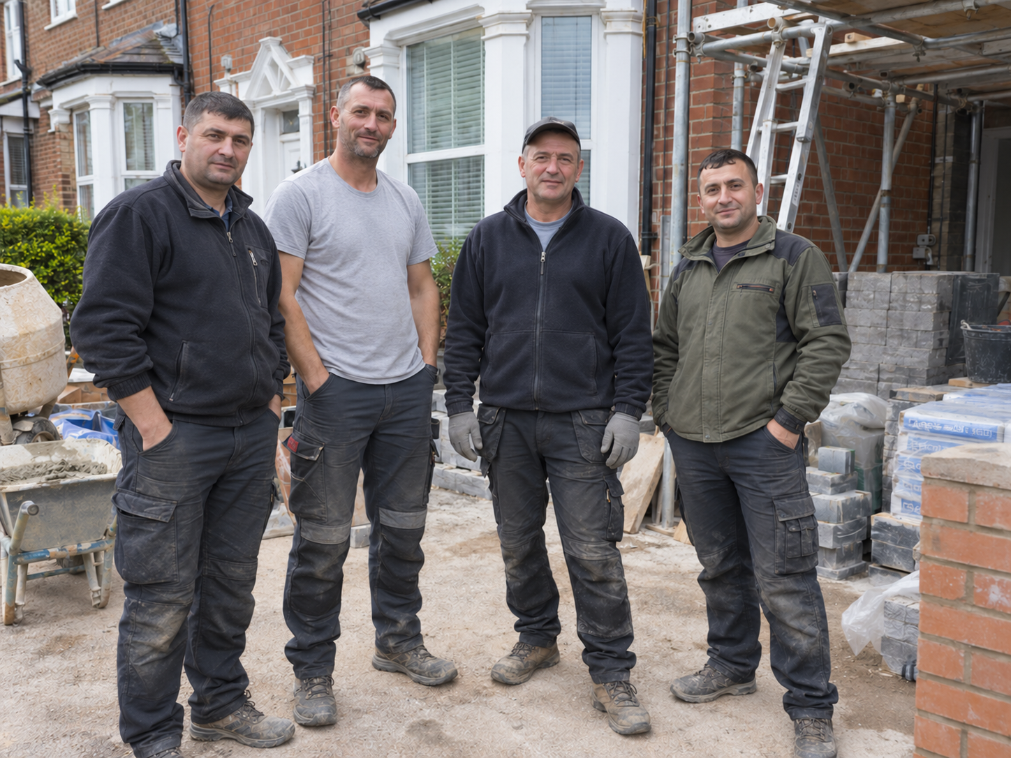 Echipă de constructori în UK