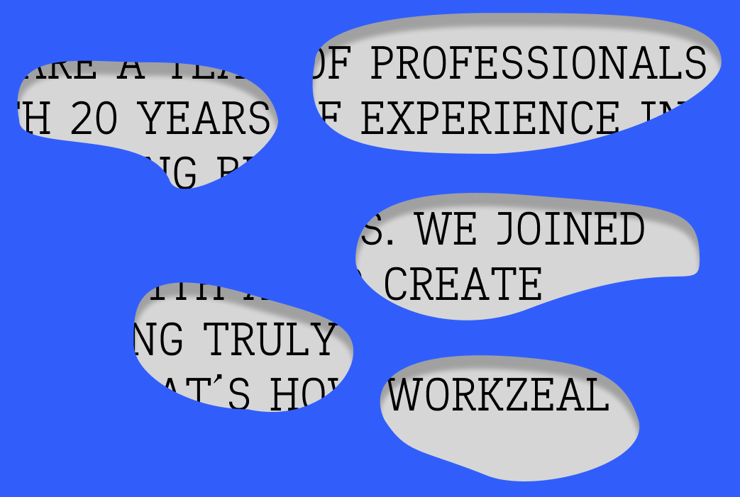 We are a team of professionals with 20 years of experience in building business software. We joined forces with AI to create something truly special. That&rsquo;s how WorkZeal was born.