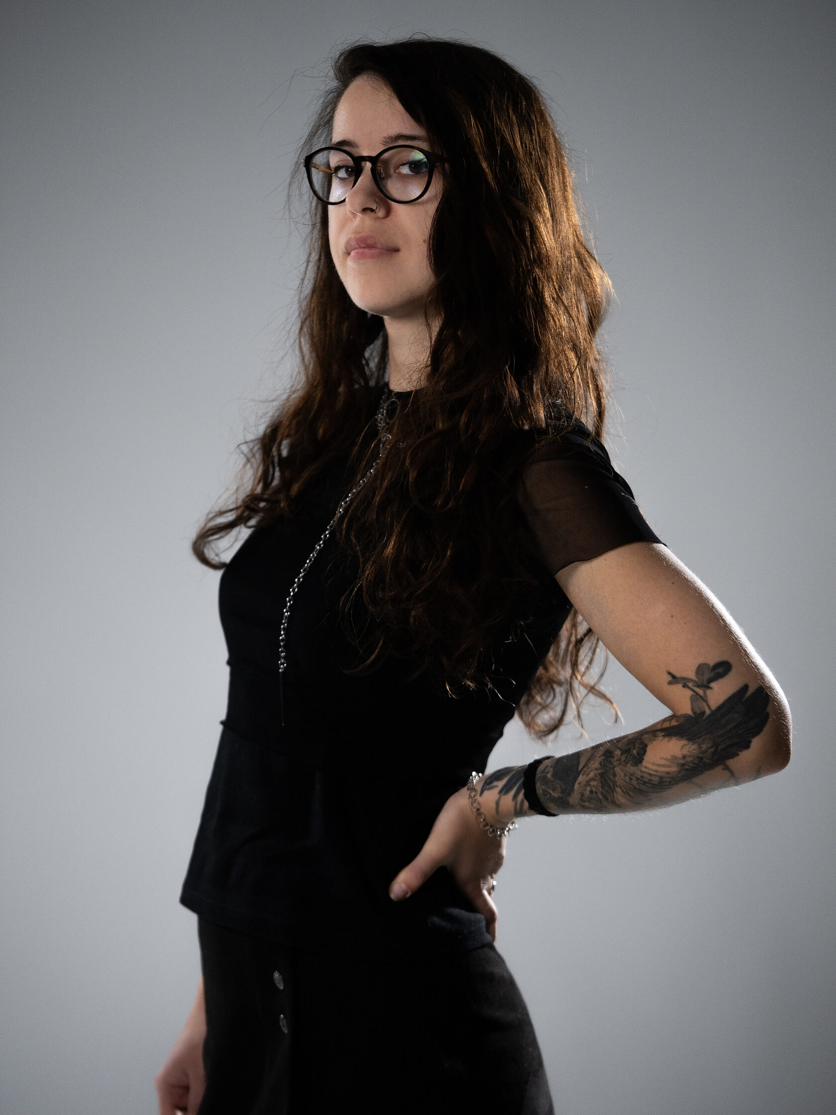 Portrait von Tattoo Artist Katerina bei Brennnessel Tattoo Berlin