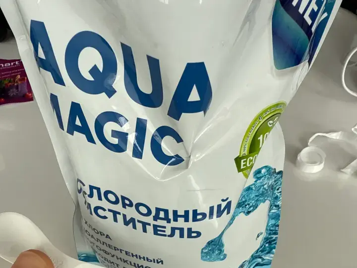 Фото покупателя: упаковка кислородного очистителя 1 кг с мерной ложкой