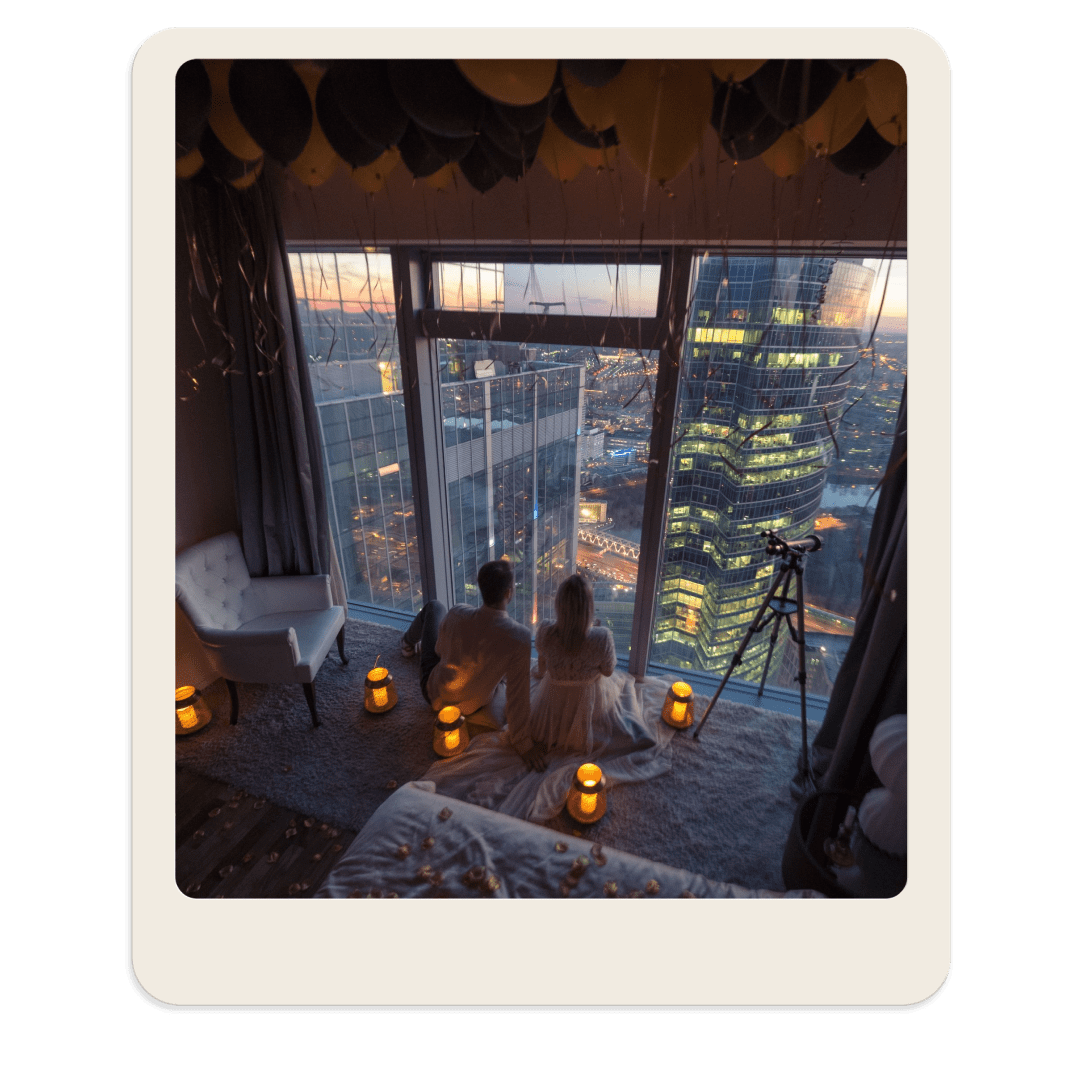 Свидание на 63 этаже в Москва-Сити