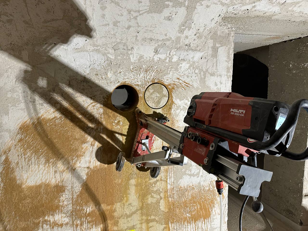 Jadrové vŕtanie — fotografia z realizácie BILEN