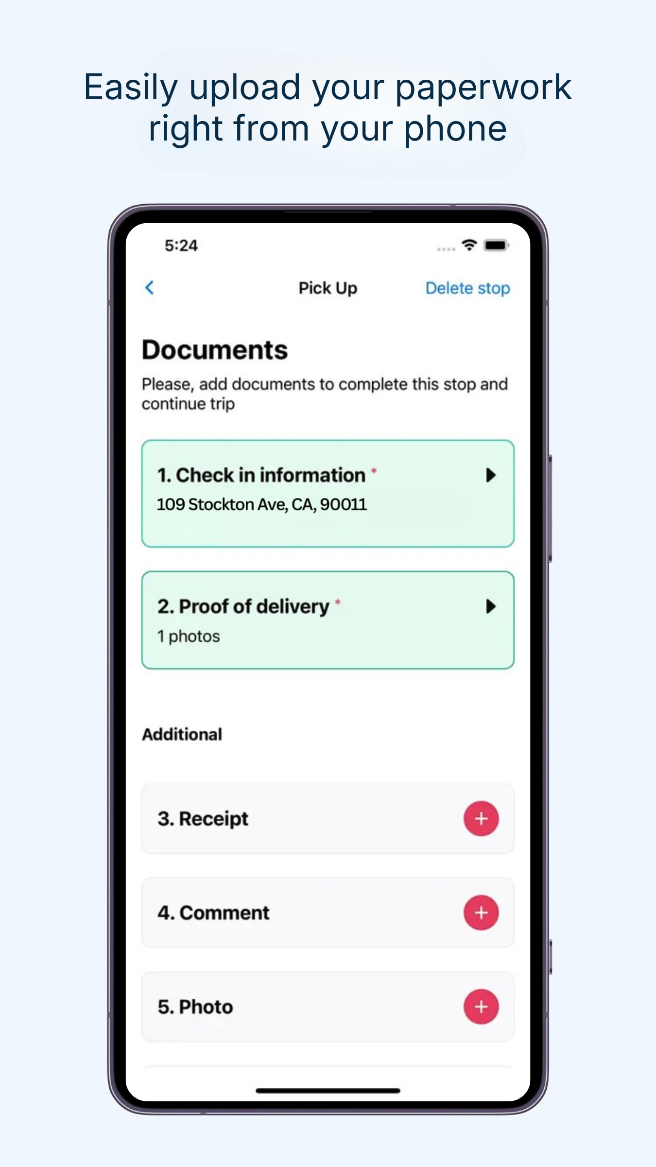 Silchuk Driver App screen 4