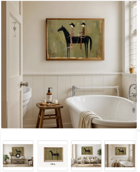 Western Horse Wall Art