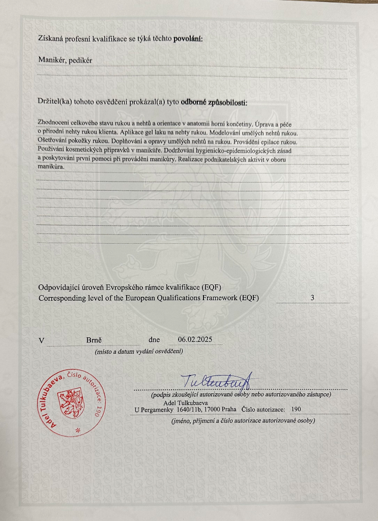 Certifikát