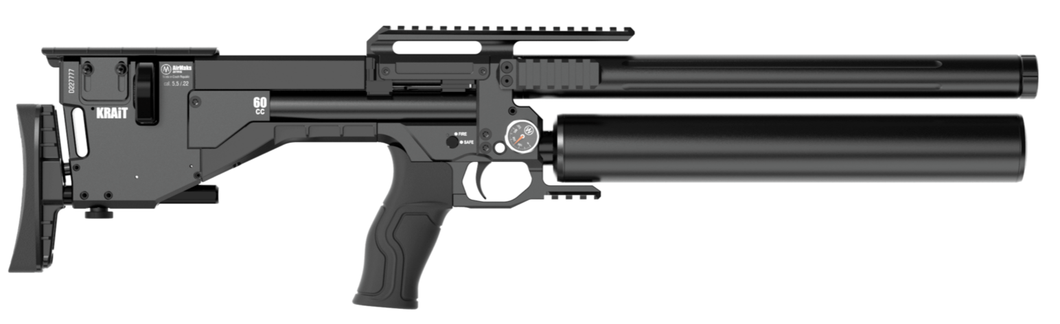 Krait LT HP Long tube high power pcp riffle black color