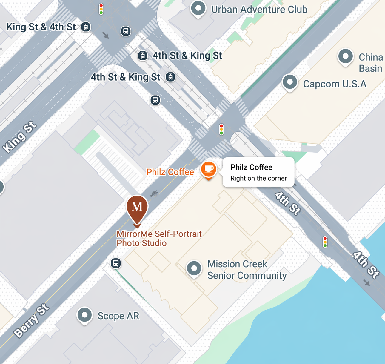 MirrorMe location preview in Mission Bay, San Francisco