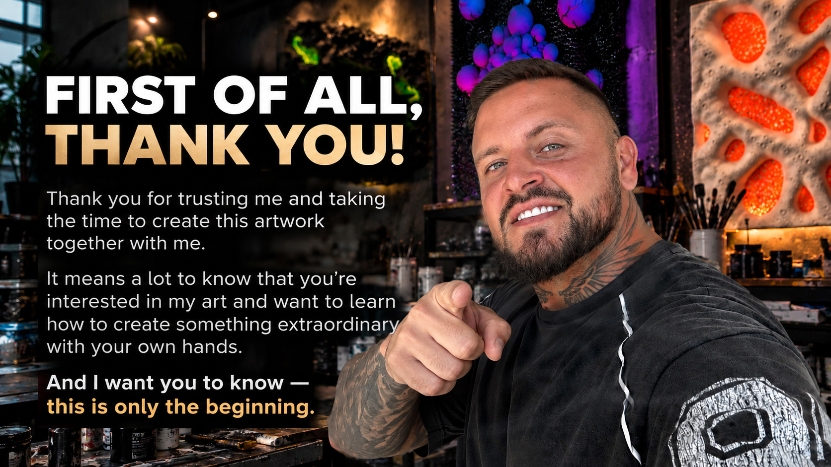 First of all, thank you!