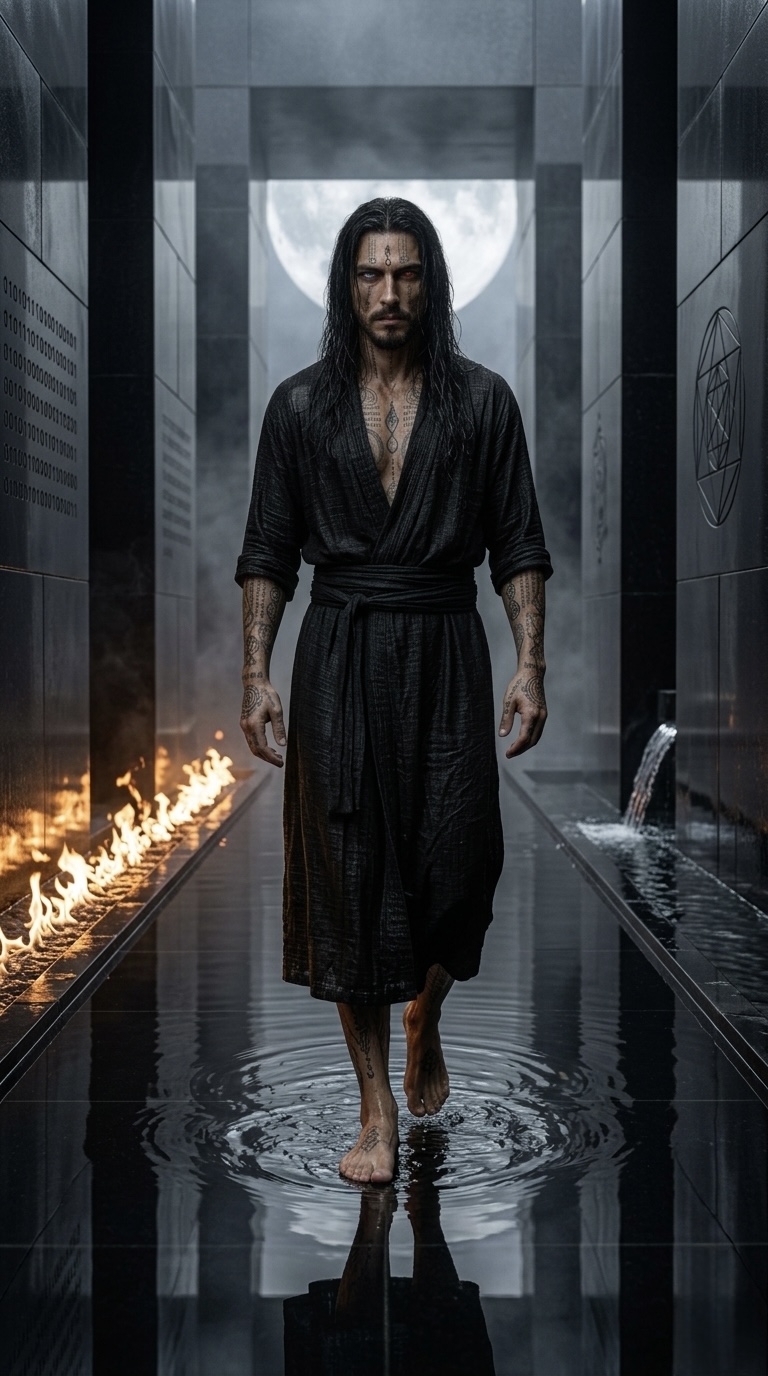The Shaman between fire, water and binary code