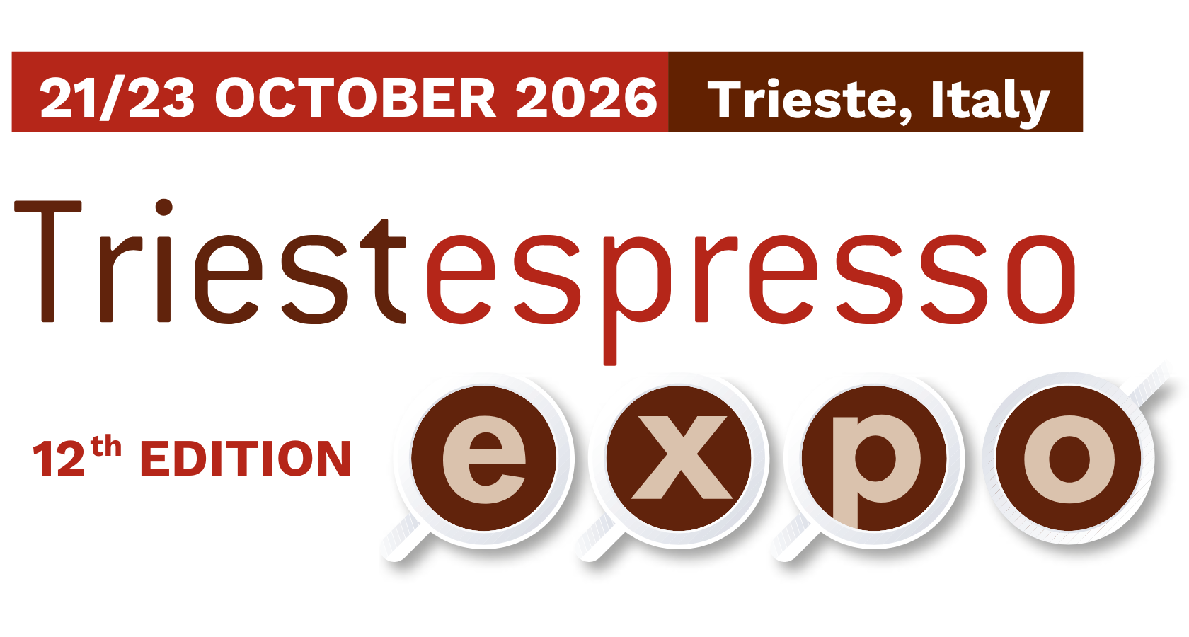 Logo Triestespresso Expo Where the world meets in a cup