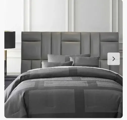 Bespoke upholstered headboard and handcrafted bed made in Peterborough
