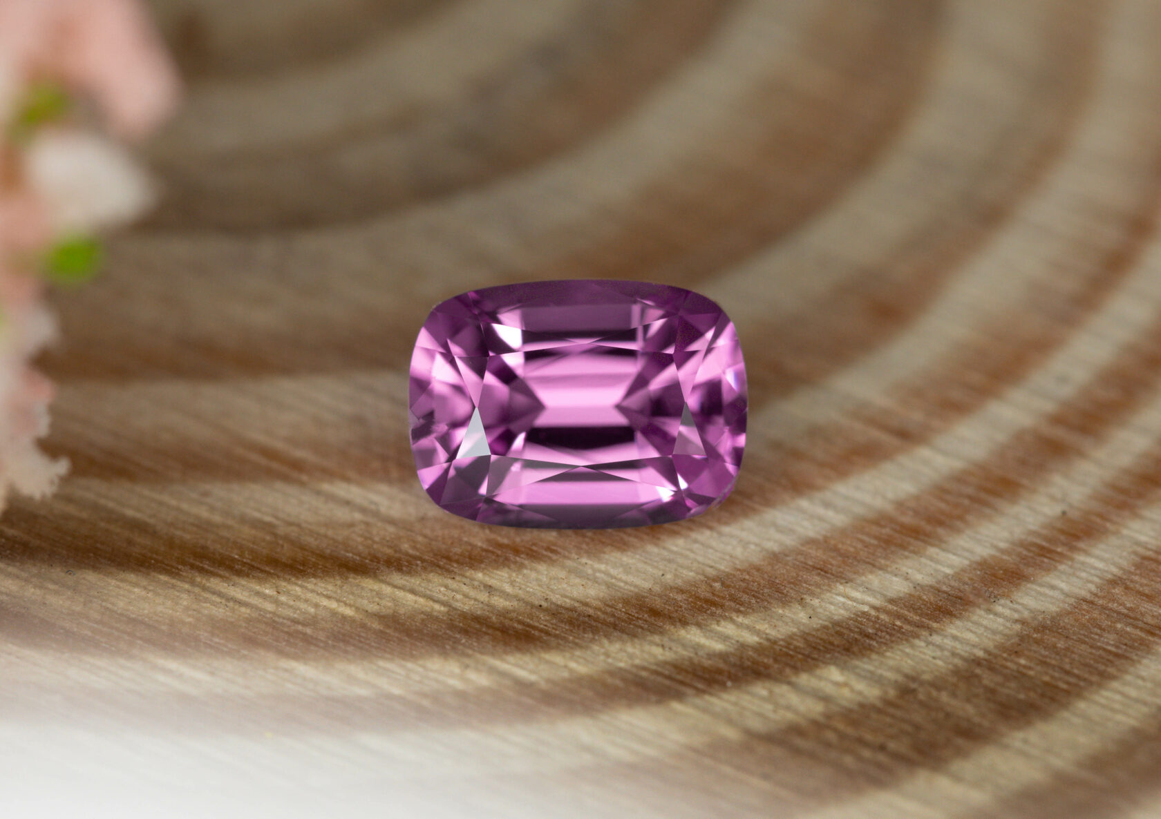 8,6 X 8,6 mm certifié naturel 5 ct saphir rose de Ceylan Asscher coupé