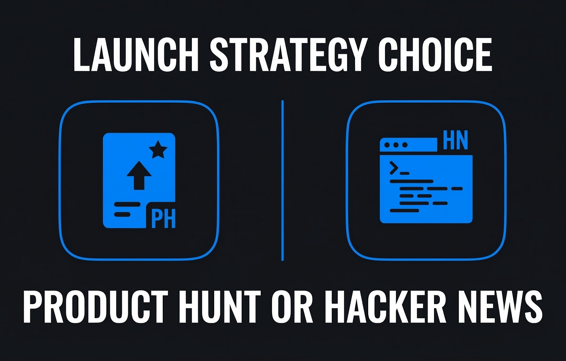 Launch Strategy Choice Product Hunt or Hacker News