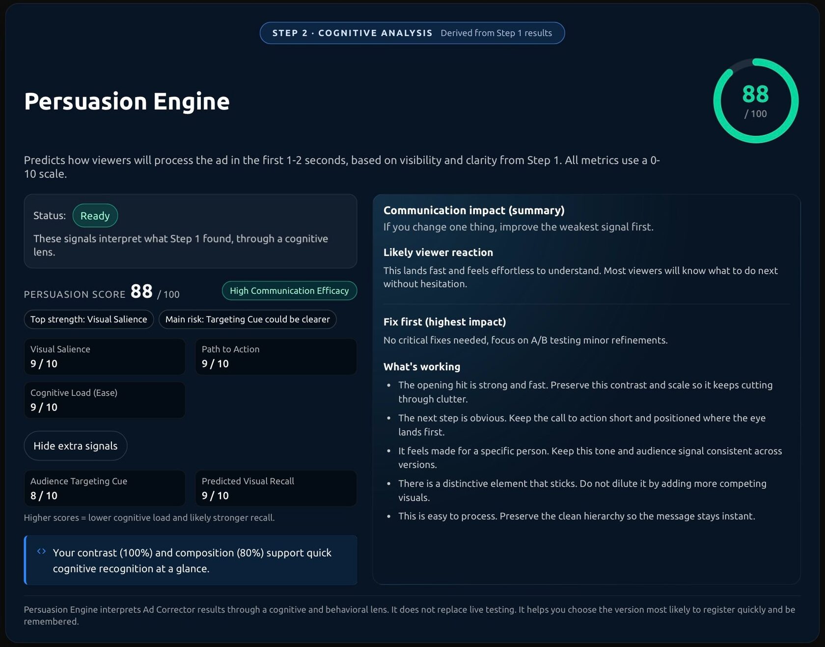 Phase 3 Persuasion Engine Results