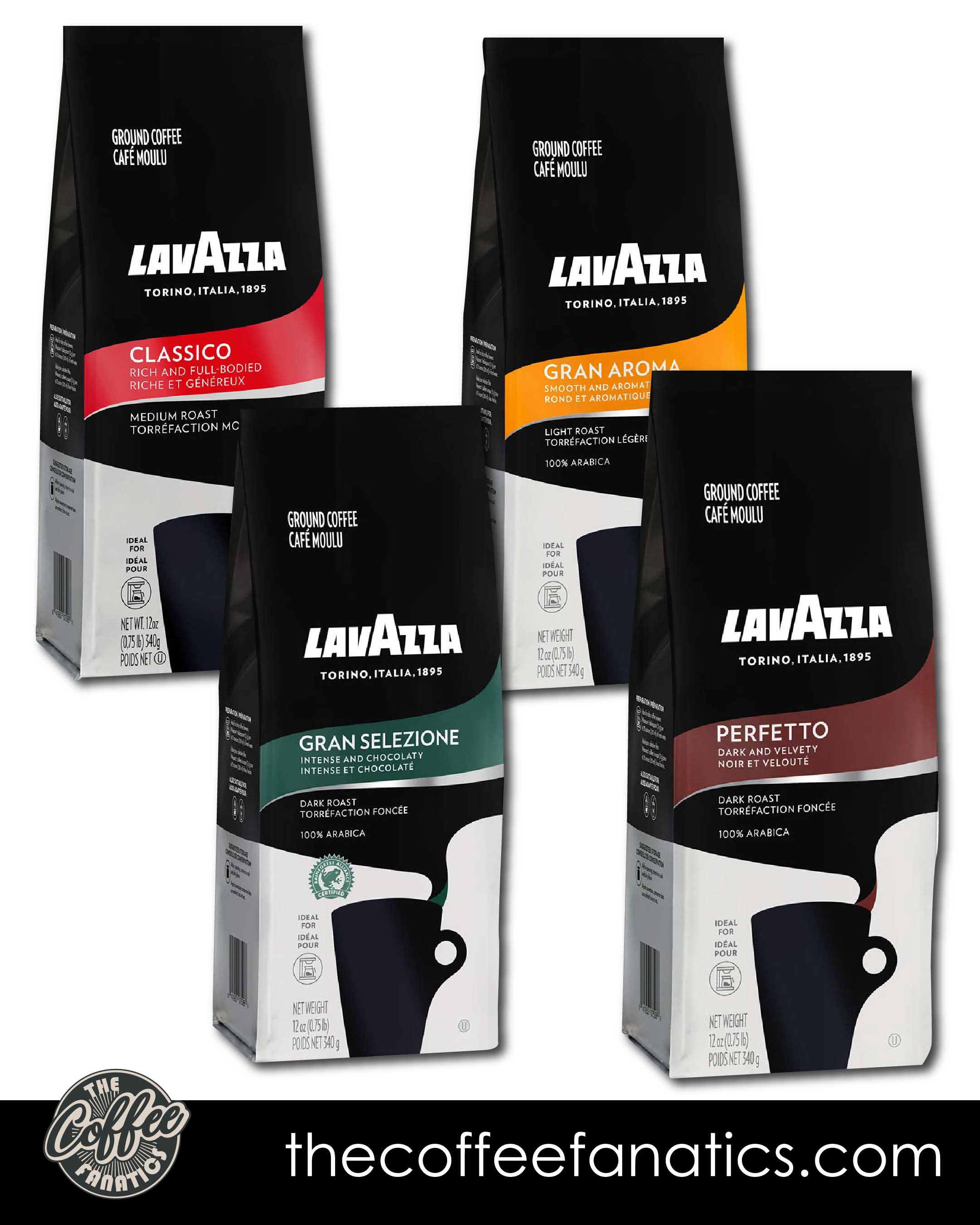 Lavazza Qualita Rossa Coffee Ground Rich & Full Bodied Made in Italy 500g -  Alma Trade Ltd