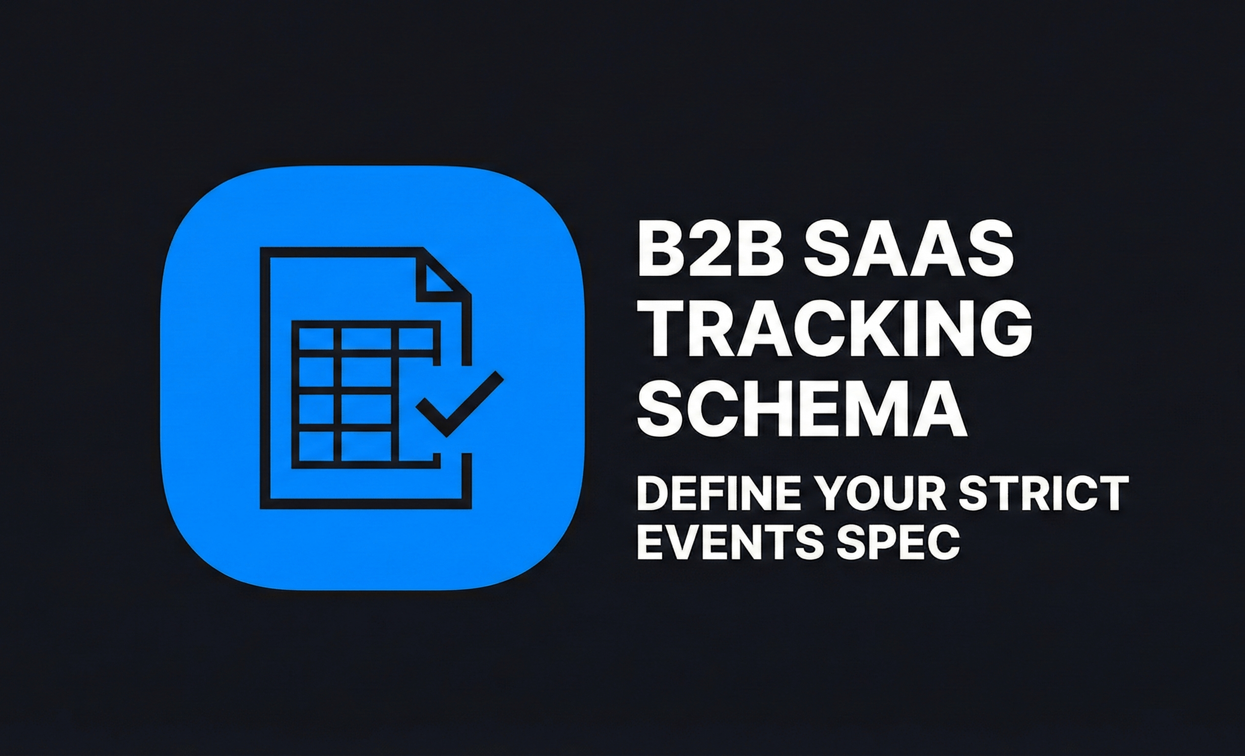 B2B SaaS Tracking Schema