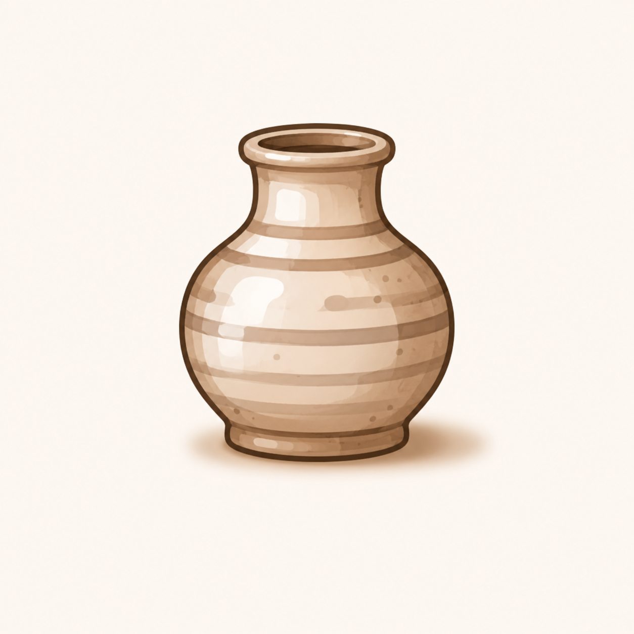 Handmade ceramic vase