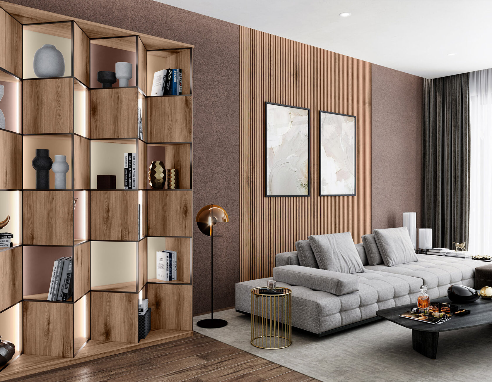 Bespoke wall panelling and decorative feature wall by ABJ in Peterborough