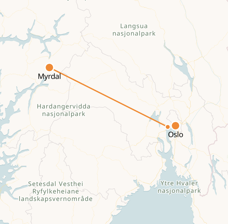 Train From Oslo to Myrdal | Tickets Online - NORWAY TRAINS