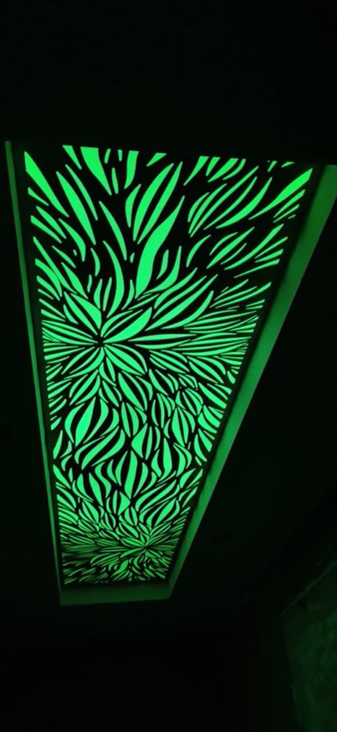 Backlit openwork panel
