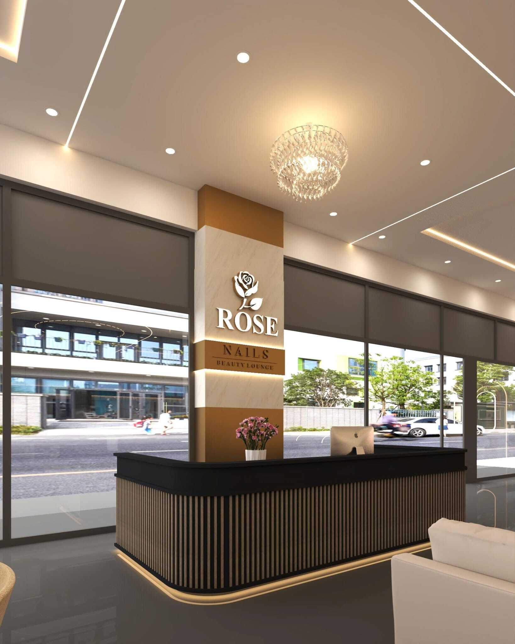 Interiér Rosé Nail & Beauty ve Znojmě.