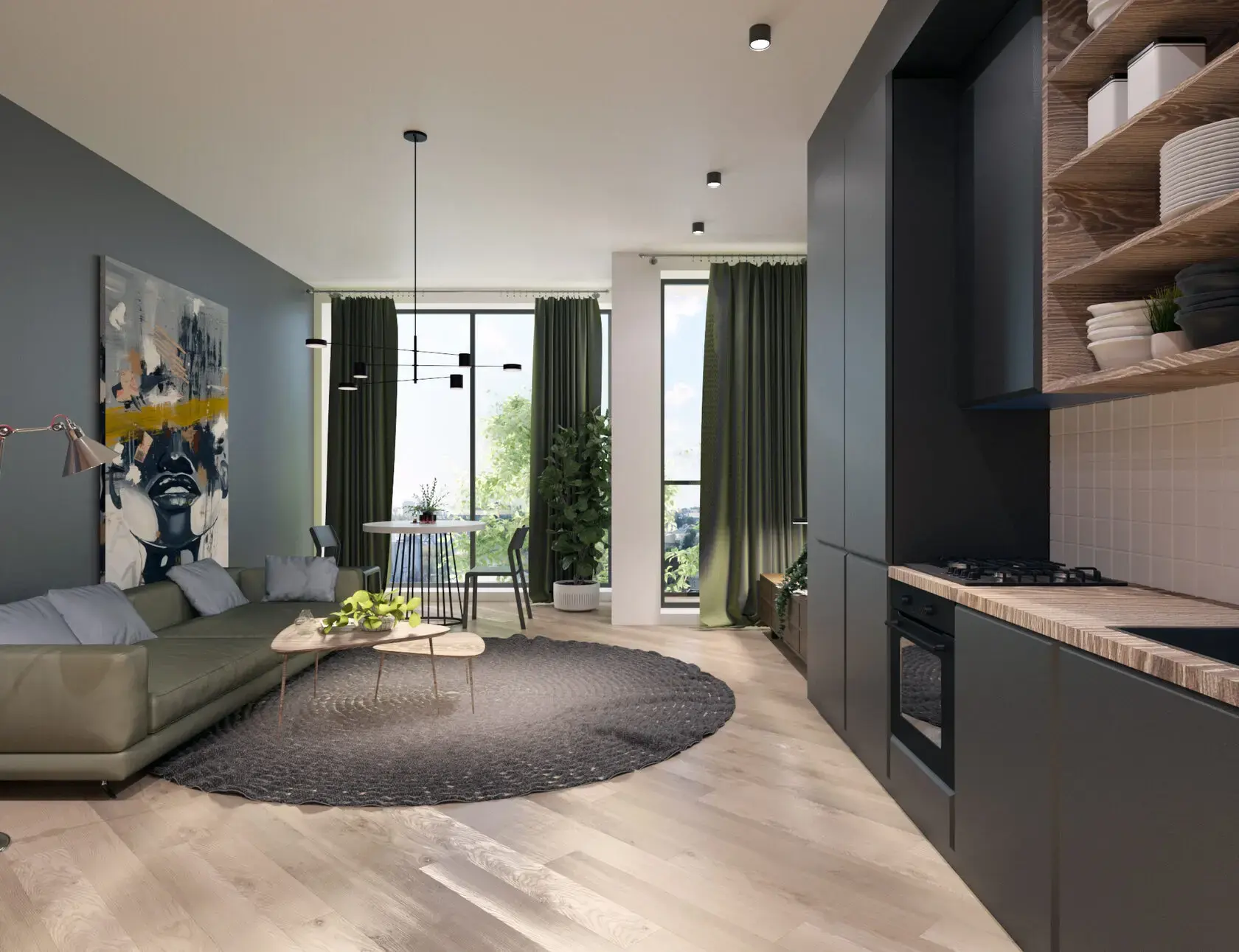 Пространство у Стамбульского — интерьер Loft, фото 4