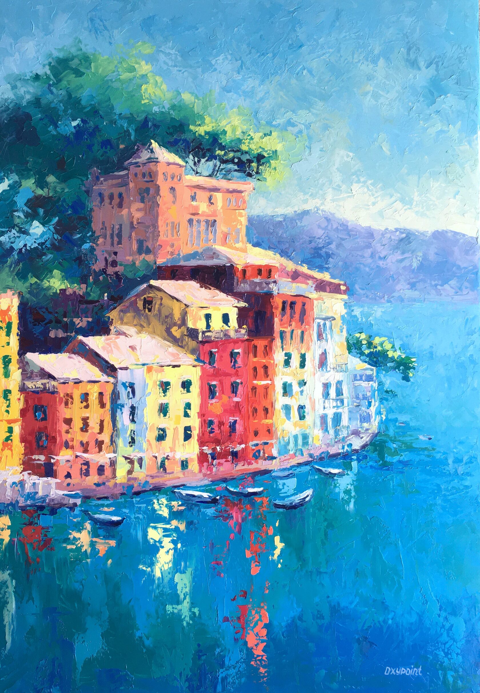 Portofino oil painting art