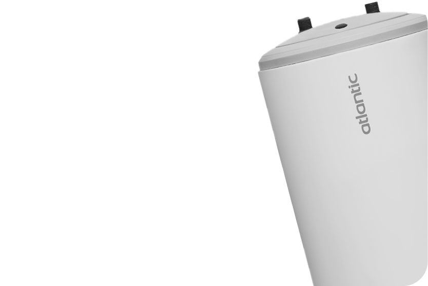 Раздел, показывающий водонагреватели в магазине инженерной сантехники 