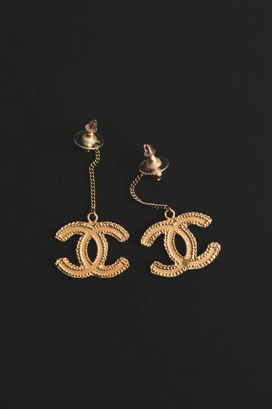 Chanel, серьги-подвески