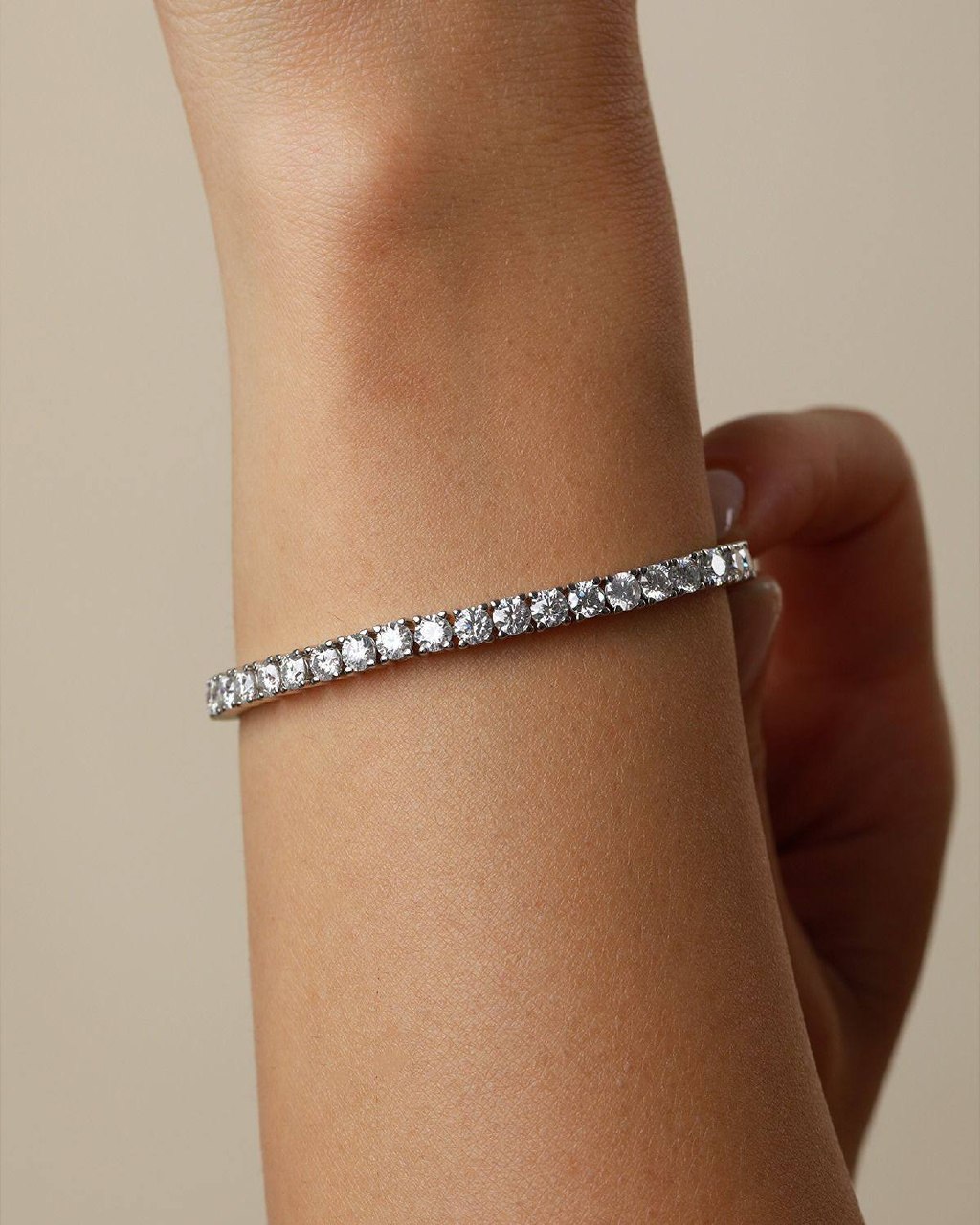Tennis 4mm Bracelet Silver 925 ICED KYIV