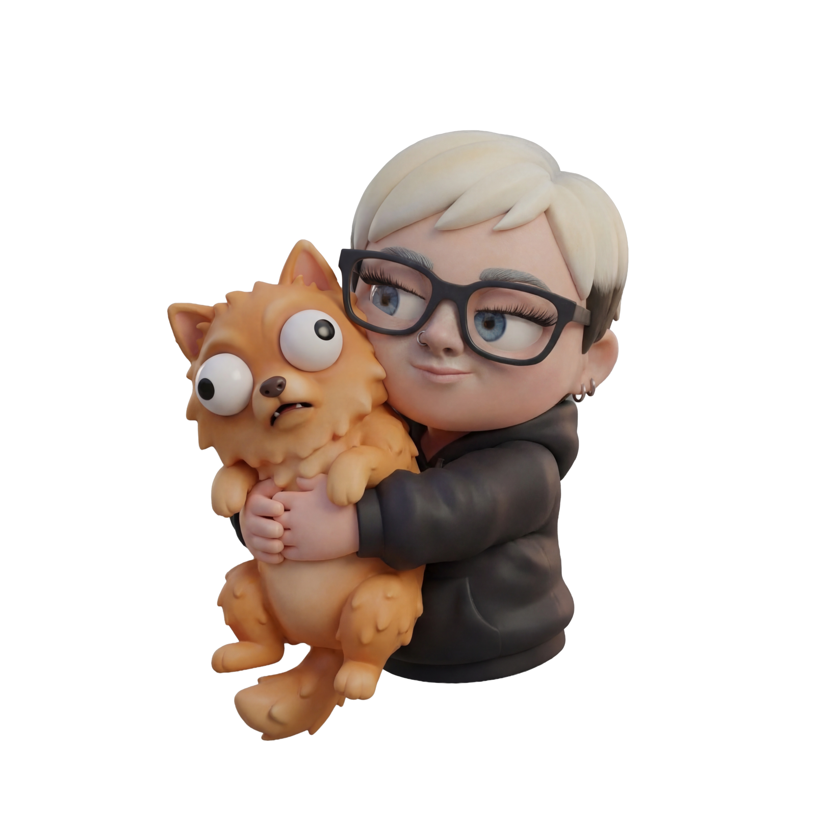 Sticker pack character, emotion 12