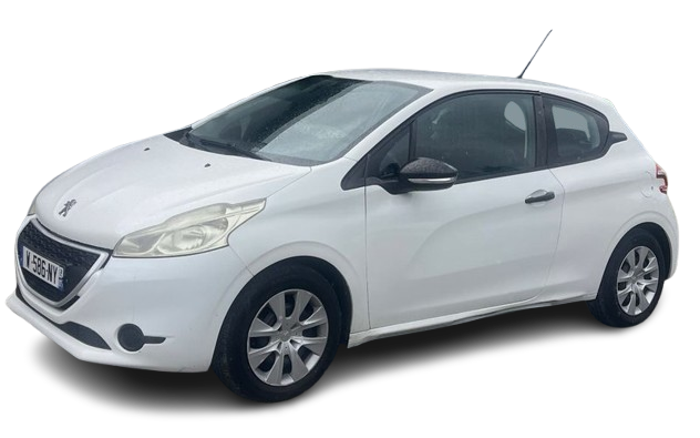 Peugeot 208 blanche