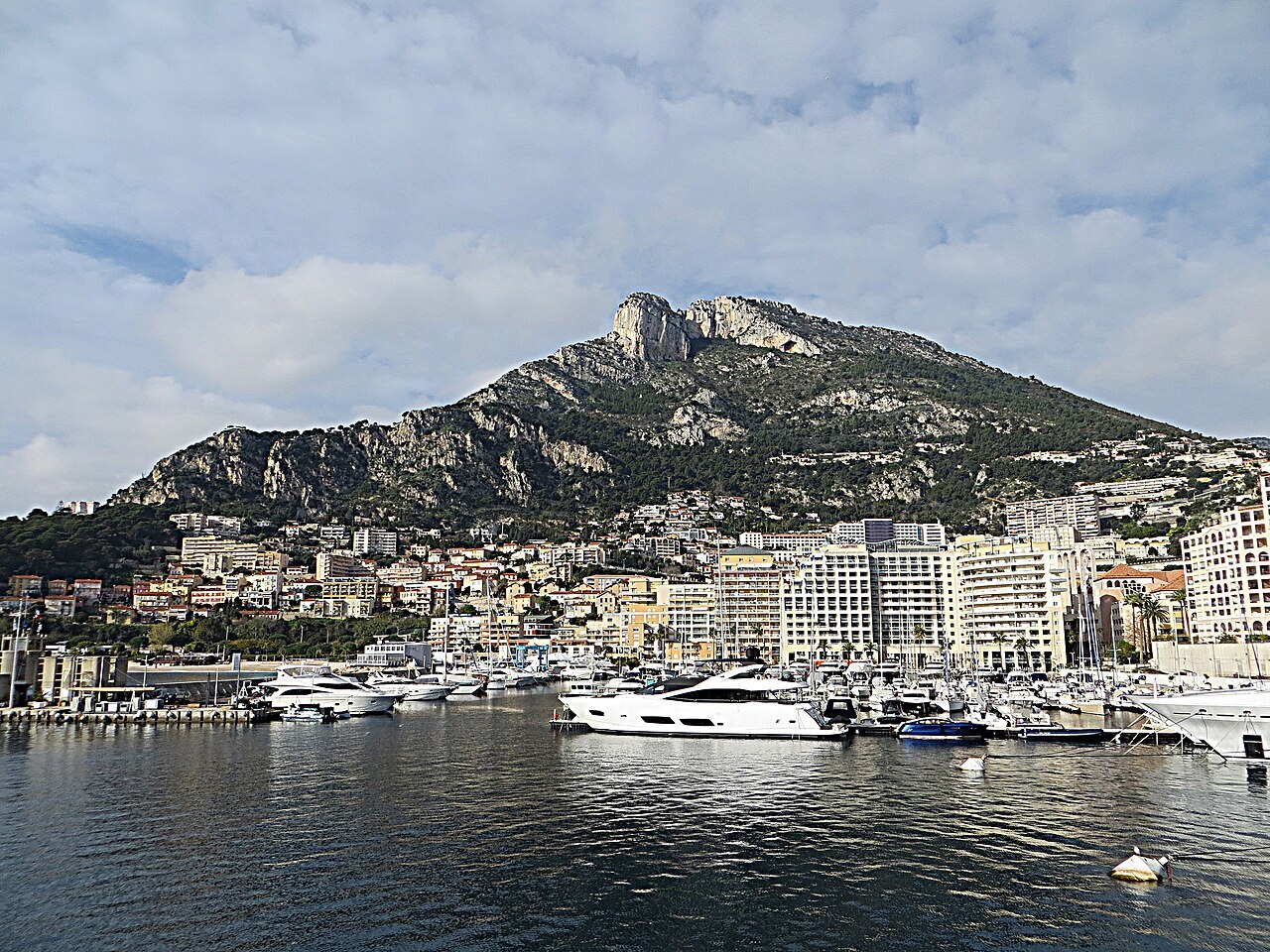 Cap-d’Ail harbour and boats near Monaco