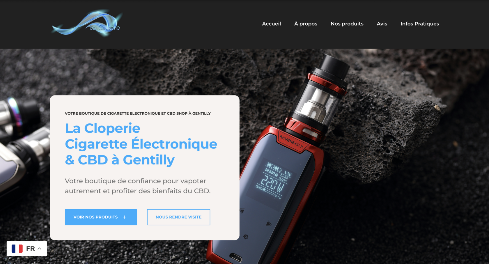Capture d’écran du site LA CLOPERIE à Gentilly