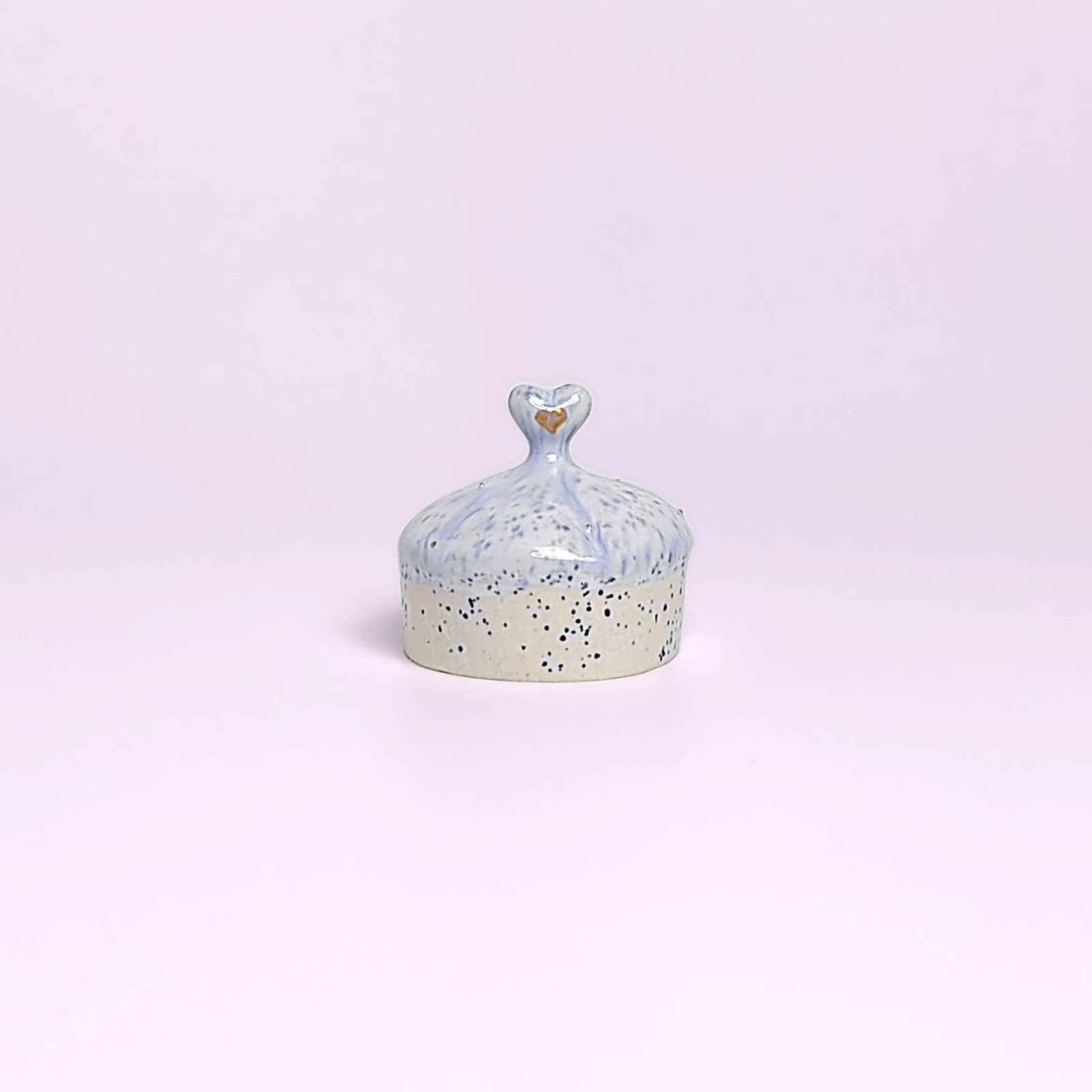 delicate blue handmade tea set — teapot, cups and saucers with carved forest fairy medallions