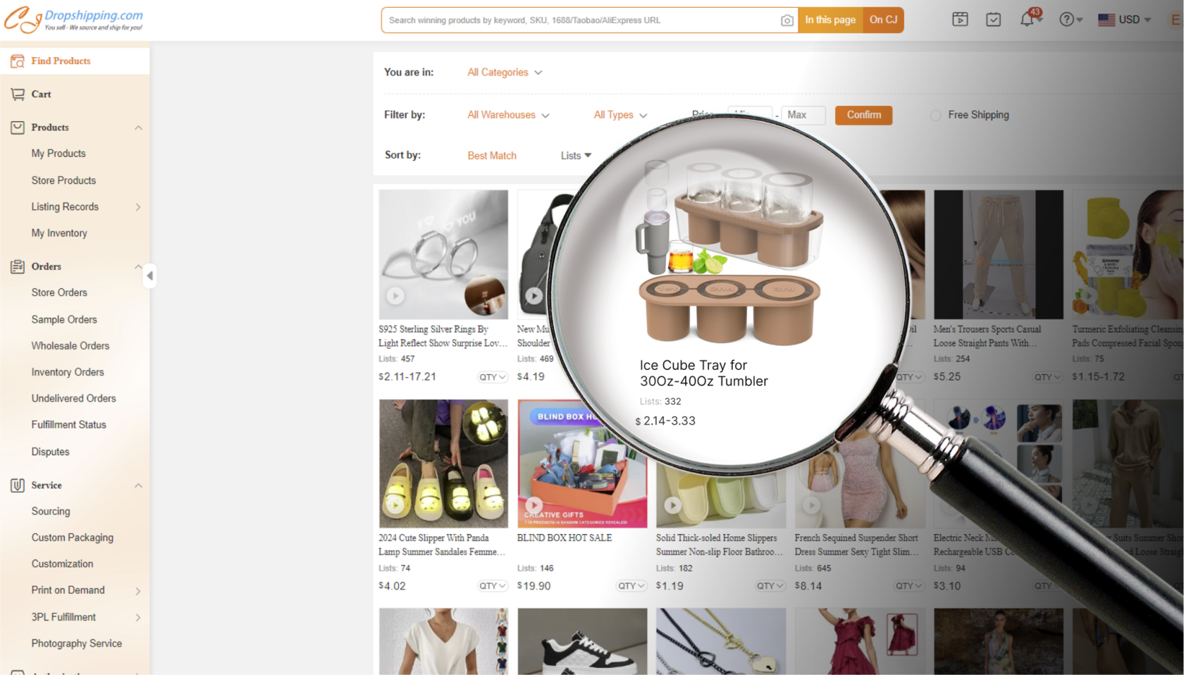 как найти товар для продажи на shopify