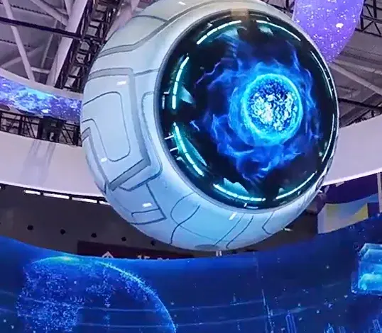 China Creative Sphere LED Screen Stands Out with 360 Degree Viewing Angle factory and manufacturers | Linso