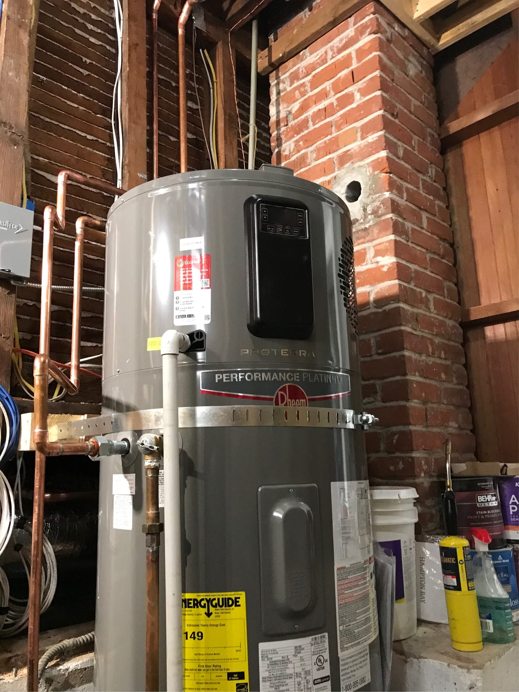 Water heater installation