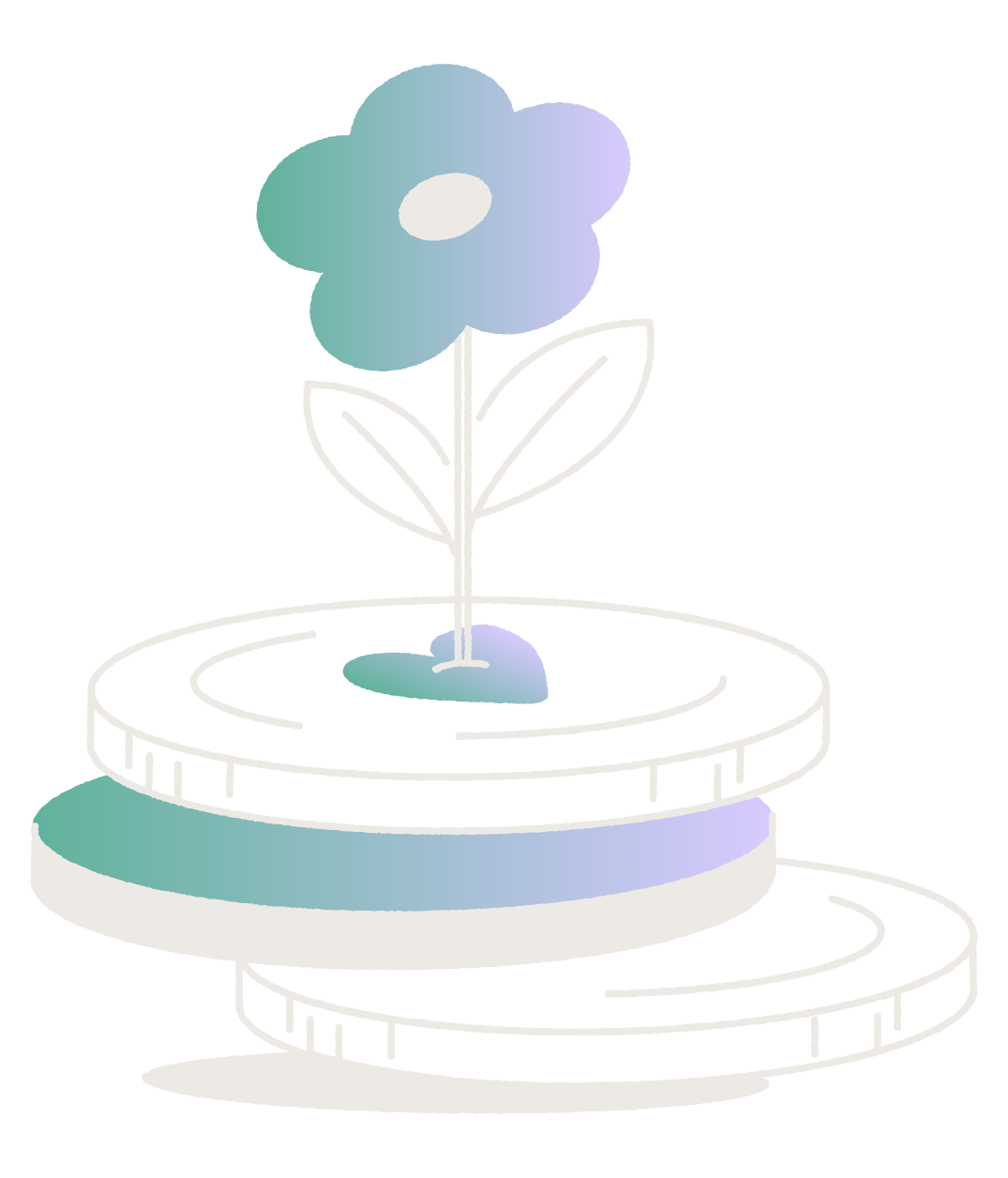 Ilustração de crescimento e escalada com a Doare